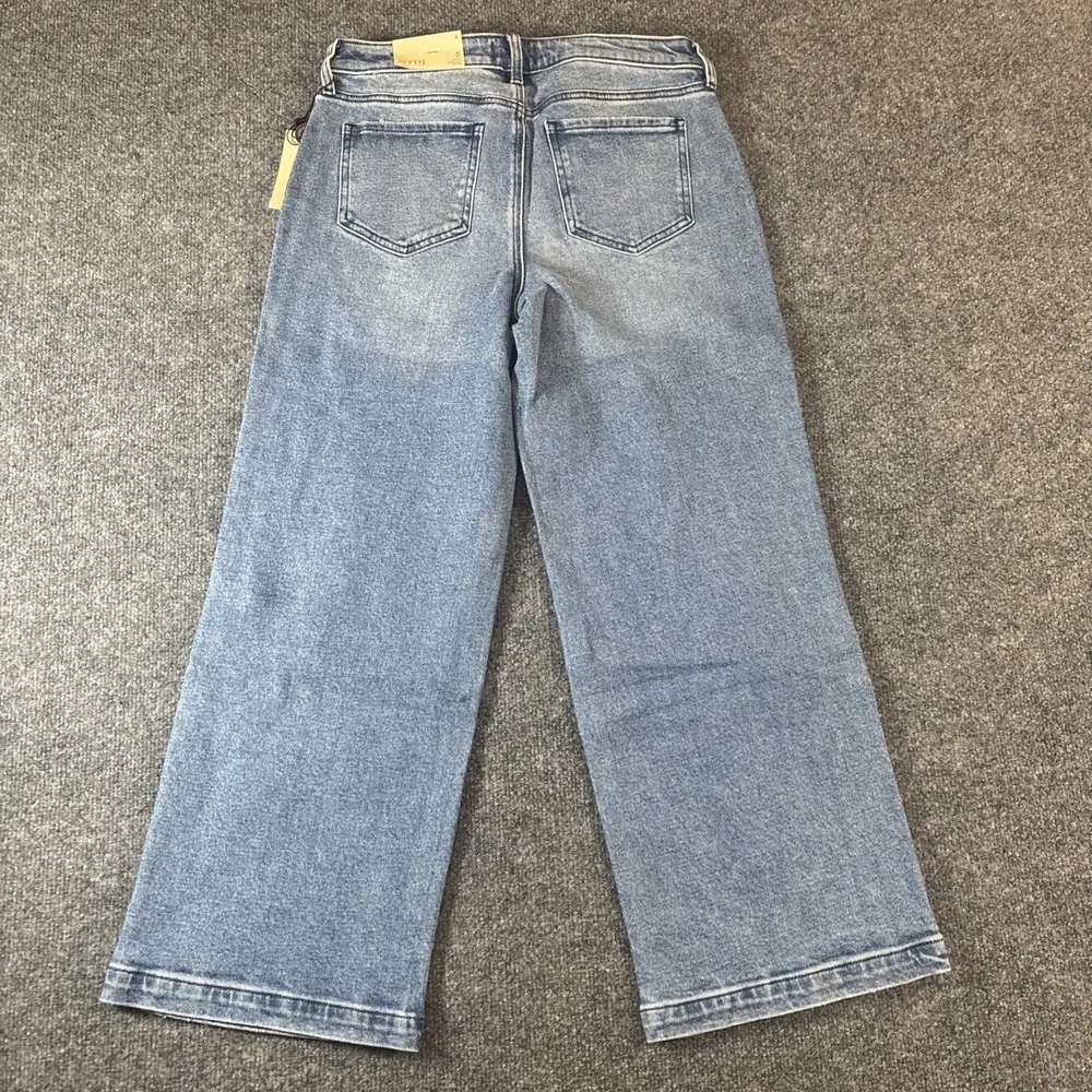 NYDJ Womens Size 4 Blue Jeans Denim Ankle High Pockets Primland NEW